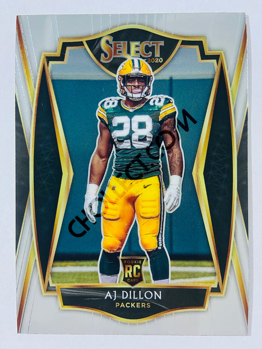 AJ Dillon - Green Bay Packers 2020 Panini Select Premier Level #107