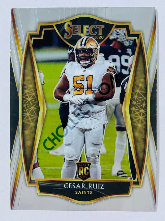 Cesar Ruiz - New Orleans Saints 2020 Panini Select Premier Level RC Rookie #191