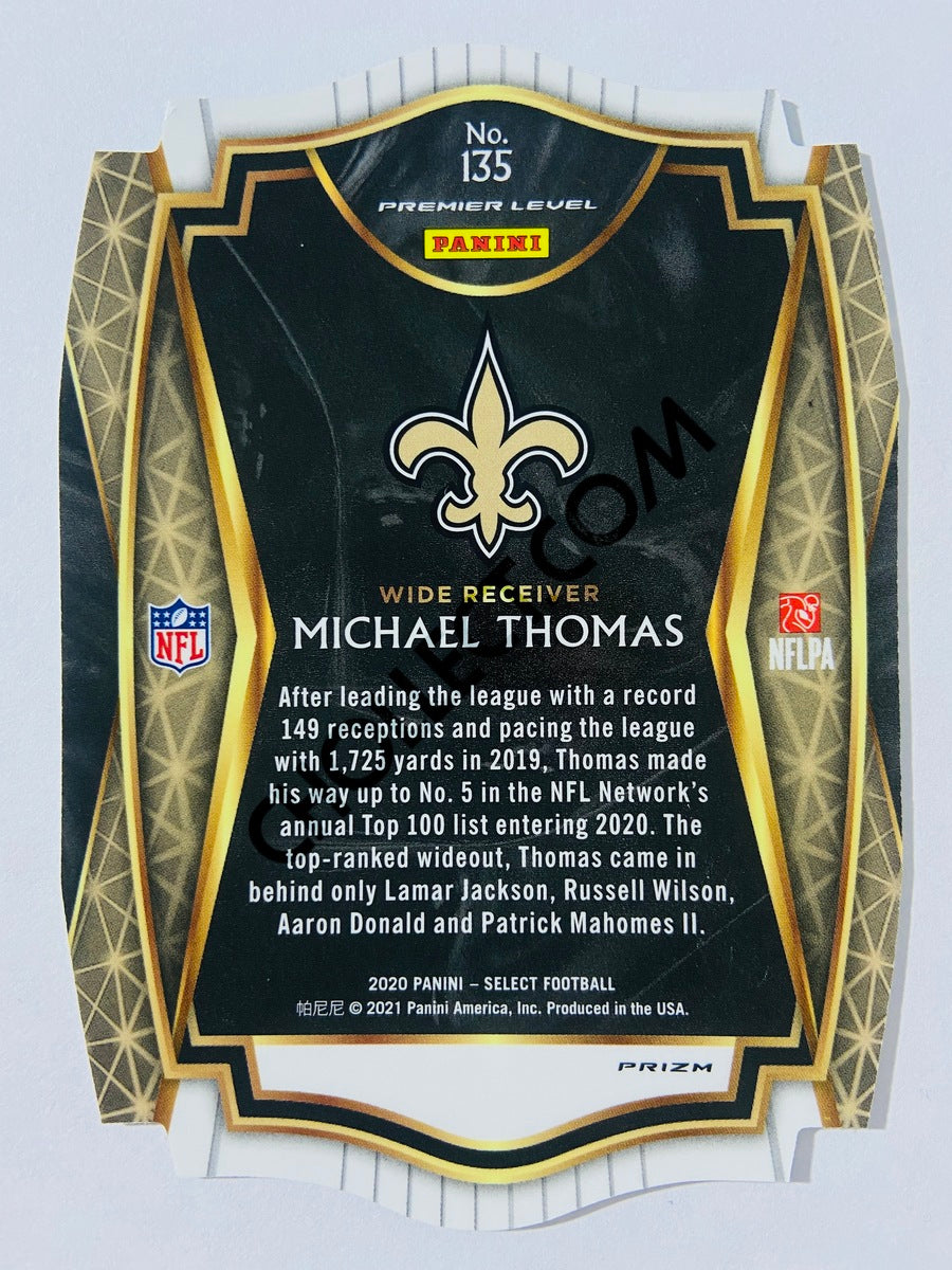 Michael Thomas - New Orleans Saints 2020 Panini Select Premier Level Purple Die Cut #135