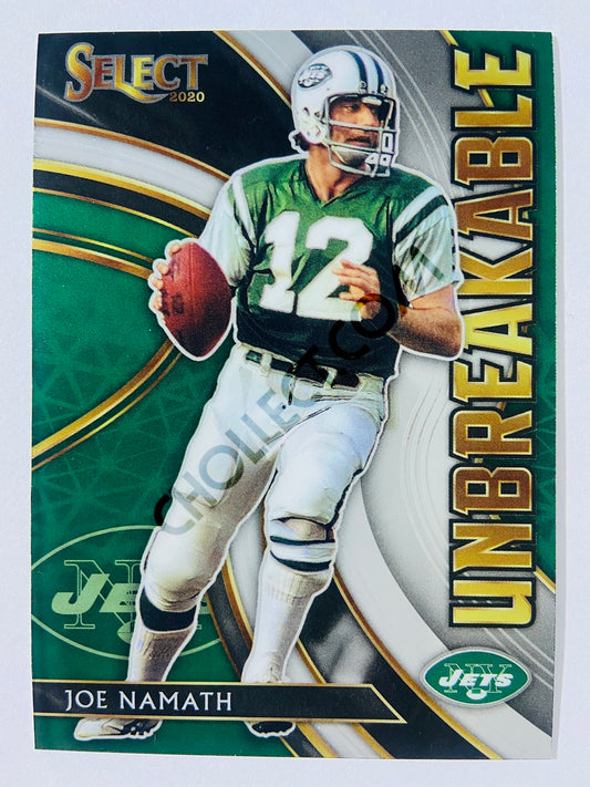 Joe Namath - New York Jets 2020 Panini Select Unbreakable Insert #U2