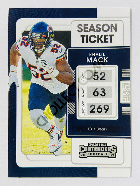 Khalil Mack - Chicago Bears 2021 Panini Contenders Season Ticket #16