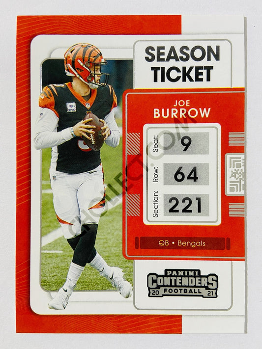 Joe Burrow - Cincinnati Bengals 2021 Panini Contenders Season Ticket #19