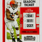 Nick Chubb – Cleveland Browns 2021 Panini Contenders Season Ticket #24