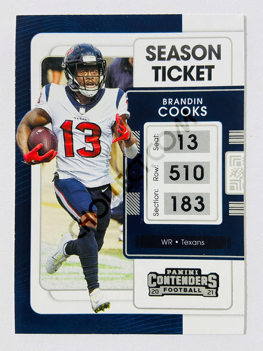 Brandin Cooks - Houston Texans 2021 Panini Contenders Season Ticket #38