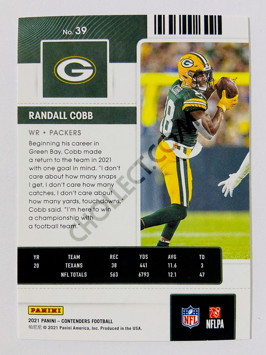 Randall Cobb - Green Bay Packers 2021 Panini Contenders Season Ticket #39