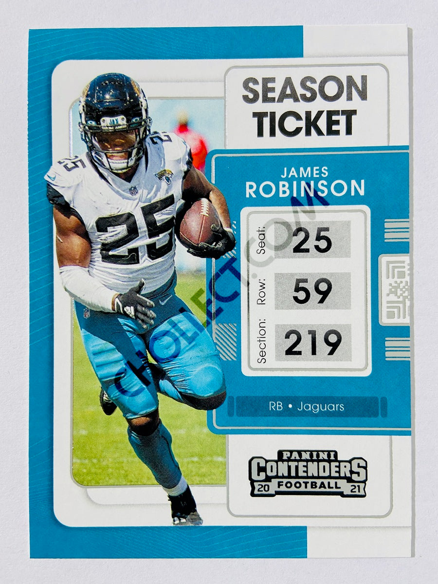 James Robinson - Jacksonville Jaguars 2021 Panini Contenders Season Ticket #45