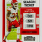 Tyrann Mathieu - Kansas City Chiefs 2021 Panini Contenders Season Ticket #50