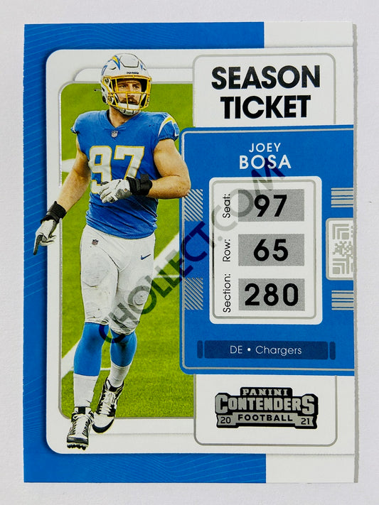 Joey Bosa - Los Angeles Chargers 2021 Panini Contenders Season Ticket #53