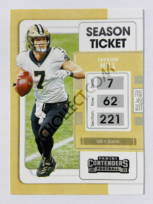 Taysom Hill - New Orleans Saints 2021 Panini Contenders Season Ticket #72