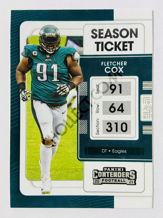 Fletcher Cox - Philadelphia Eagles 2021 Panini Contenders Season Ticket #81