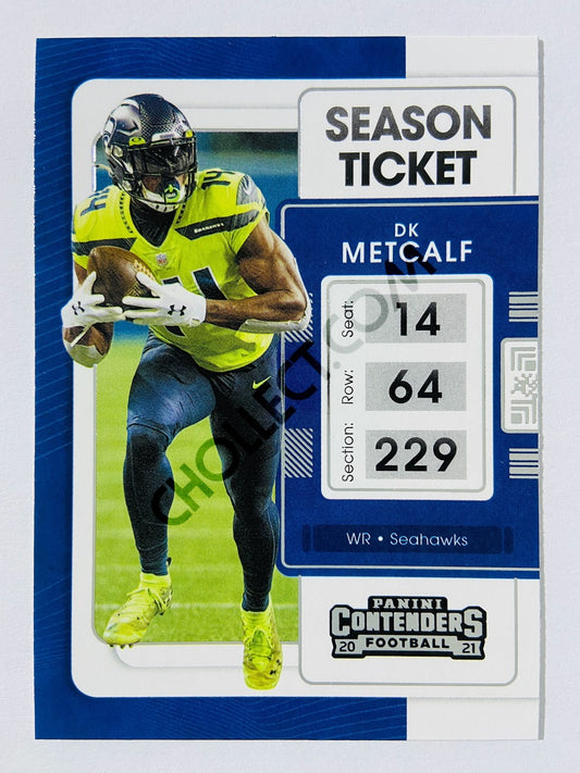 DK Metcalf - Seattle Seahawks 2021 Panini Contenders Season Ticket #86