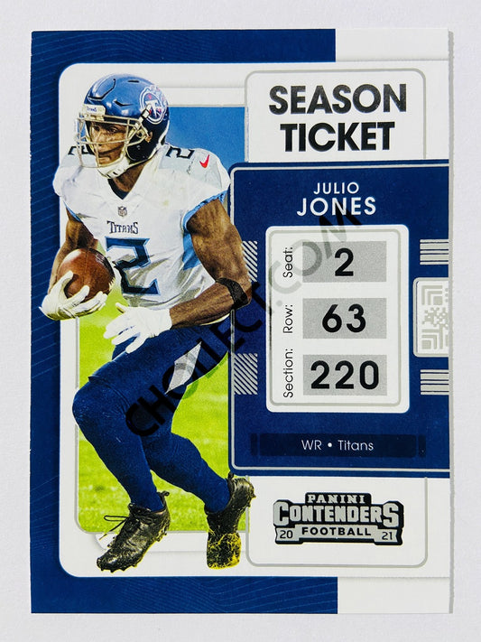 Julio Jones - Tennessee Titans 2021 Panini Contenders Season Ticket #95