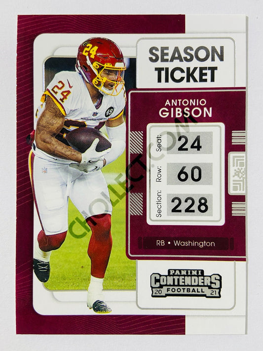 Antonio Gibson - Washington Commanders 2021 Panini Contenders Season Ticket #99