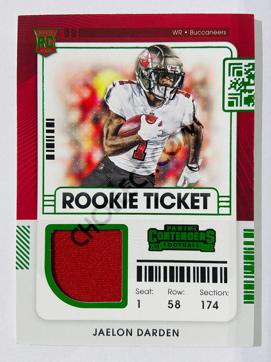 Jaelon Darden – Tampa Bay Buccaneers 2021 Panini Contenders Rookie Ticket Swatches RC Rookie #RTS-JDA