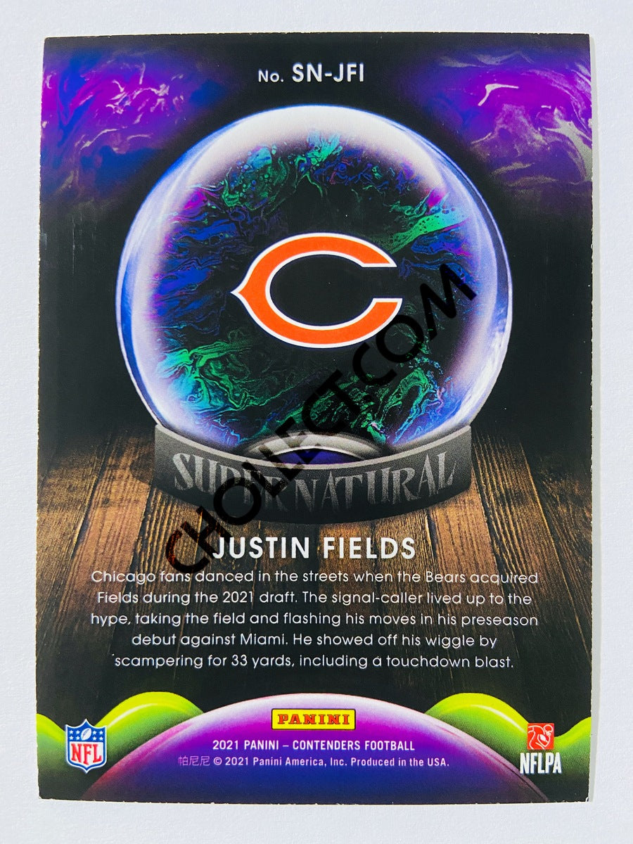 Justin Fields – Chicago Bears 2021 Panini Contenders Supernatural RC Rookie #SN-JFI