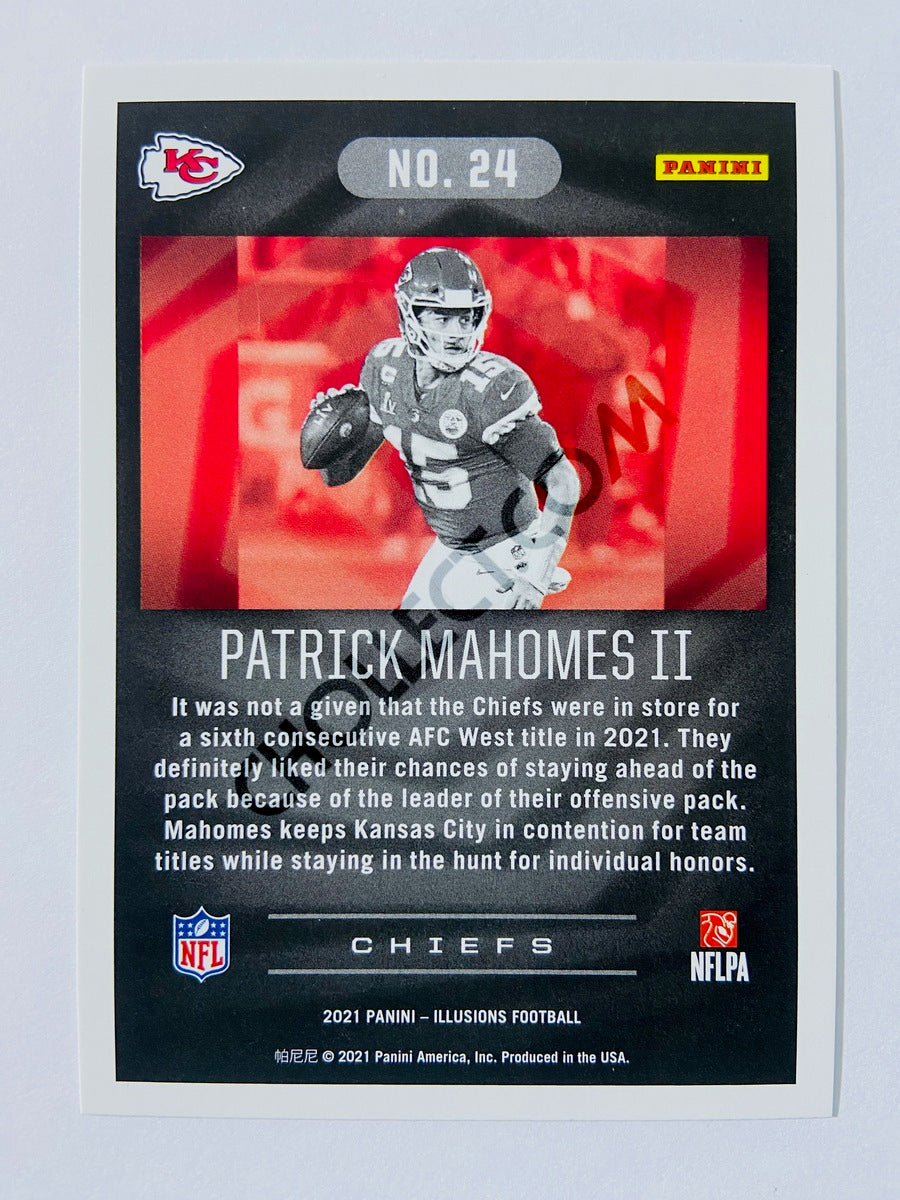 Patrick Mahomes II – Kansas City Chiefs 2021 Panini Illusions #24