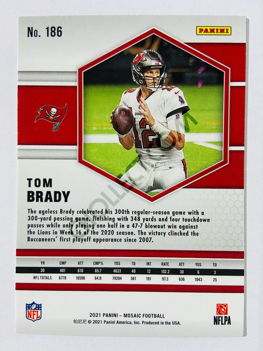 Tom Brady – Tampa Bay Buccaneers 2021 Panini Mosaic #186