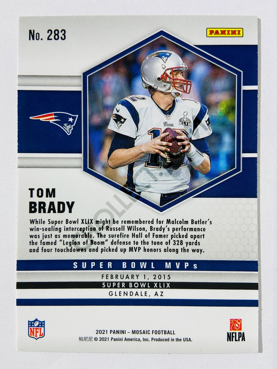 Tom Brady – New England Patriots 2021 Panini Mosaic Super Bowl MVPs #283