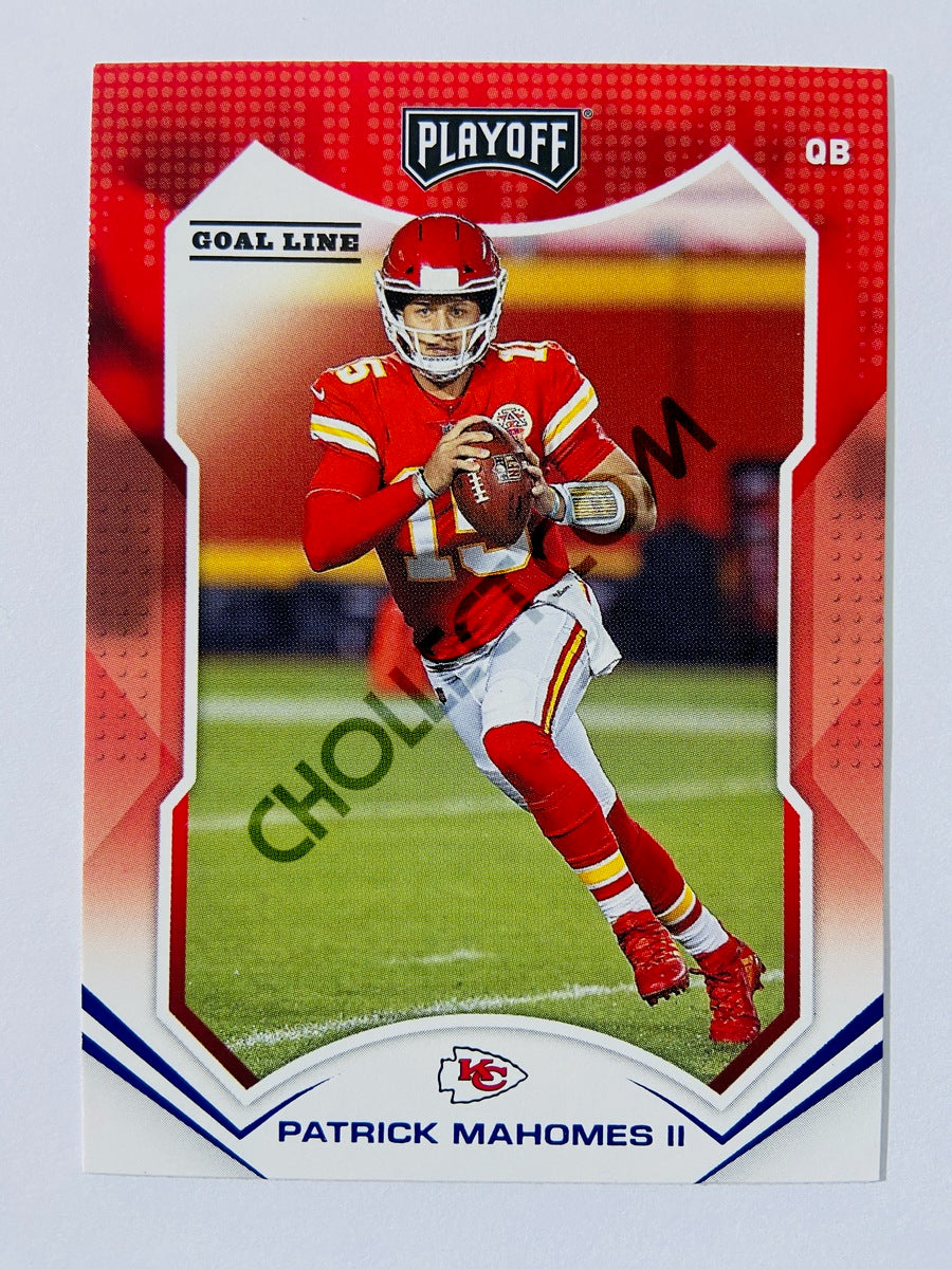 Patrick Mahomes II – Kansas City Chiefs 2021 Panini Playoff Goal Line Parallel #81