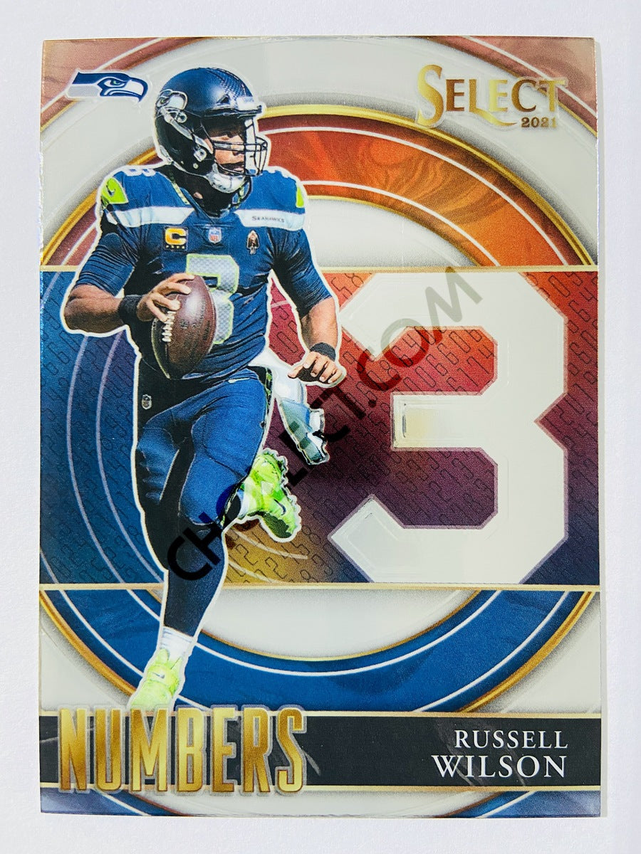 Russell Wilson – Seattle Seahawks 2021 Panini Select Numbers #SN-8