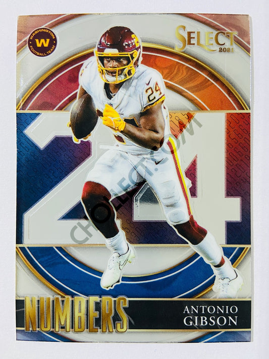 Antonio Gibson – Washington 2021 Panini Select Numbers #SN-18