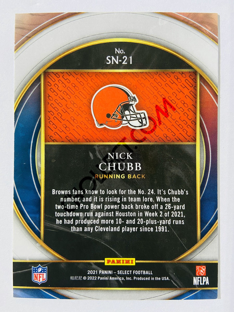 Nick Chubb – Cleveland Browns 2021 Panini Select Numbers #SN-21