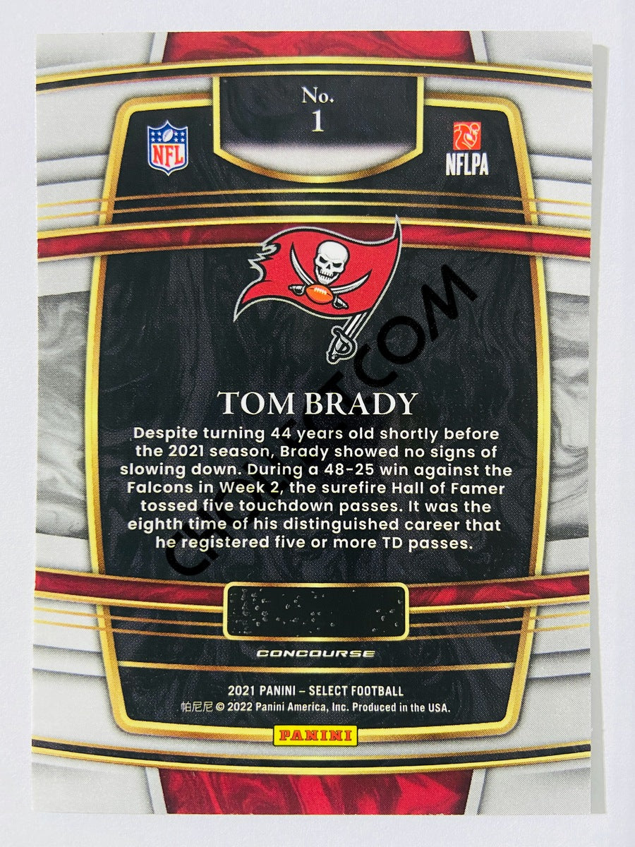 Tom Brady – Tampa Bay Buccaneers 2021 Panini Select Concourse Level #1