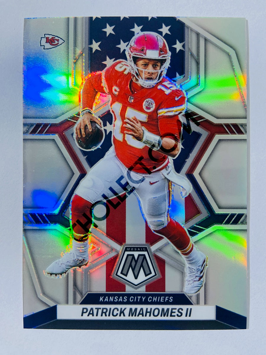 Patrick Mahomes II – Kansas City Chiefs 2022 Panini Mosaic National Pride Silver Parallel #256