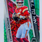 Patrick Mahomes II – Kansas City Chiefs 2022 Panini Mosaic Will to Win Green Mosaic Parallel #16