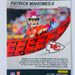 Patrick Mahomes II – Kansas City Chiefs 2022 Panini Mosaic Will to Win Green Mosaic Parallel #16