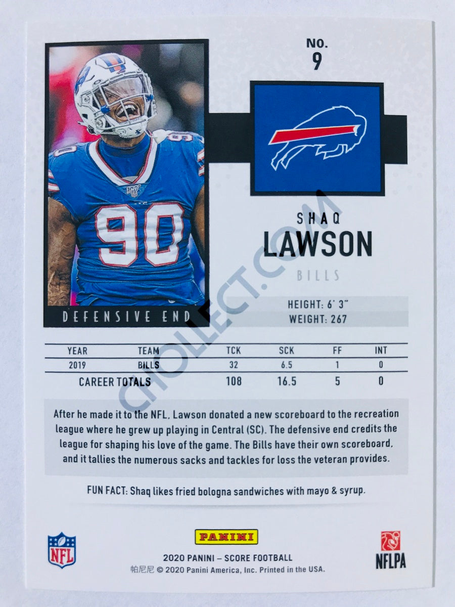 Shaq Lawson - Buffalo Bills 2020 Panini Score #9