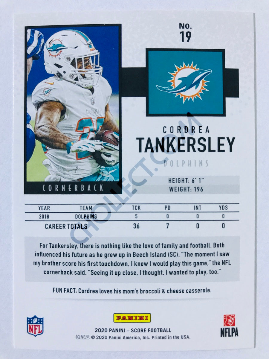 Cordrea Tankersley - Miami Dolphins 2020 Panini Score #19