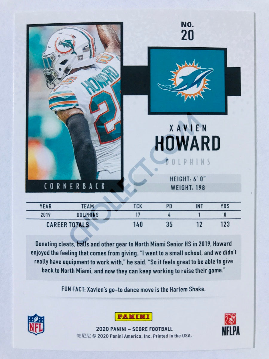 Xavien Howard - Miami Dolphins 2020 Panini Score #20