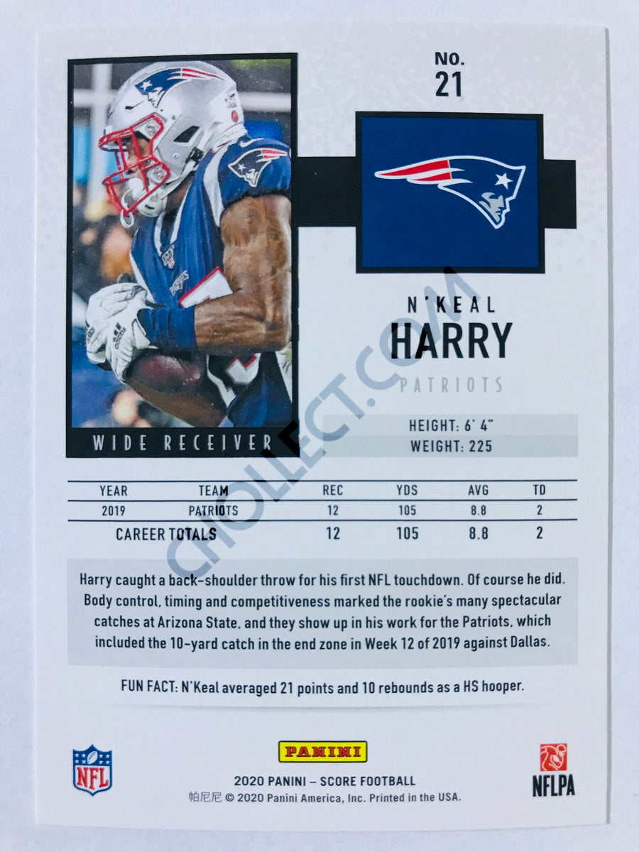 N'Keal Harry - New England Patriots 2020 Panini Score #21