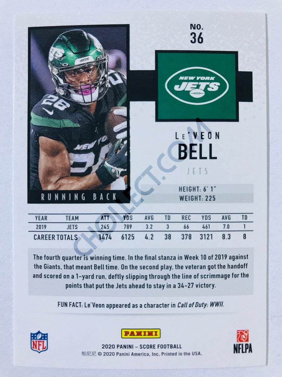 Le'Veon Bell - New York Jets 2020 Panini Score #36