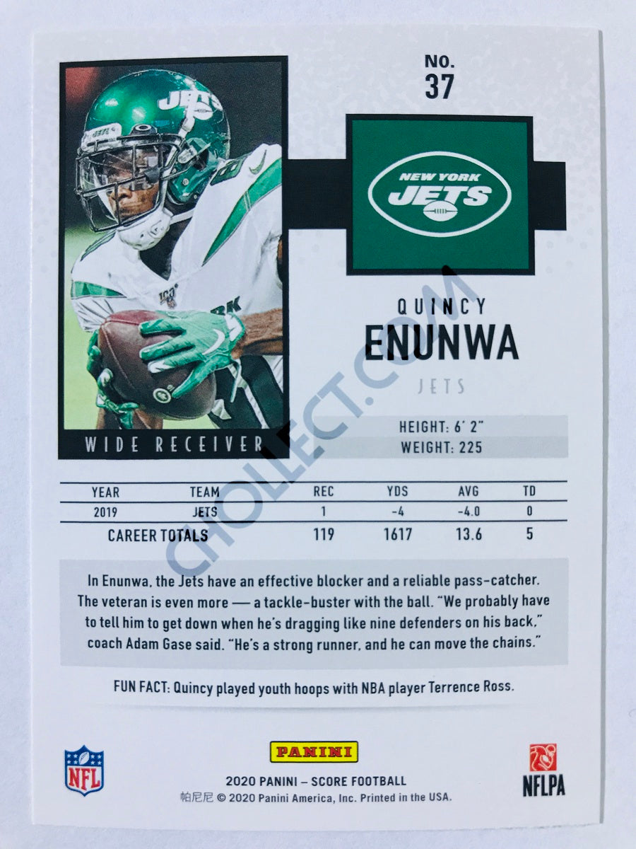 Quincy Enunwa - New York Jets 2020 Panini Score #37