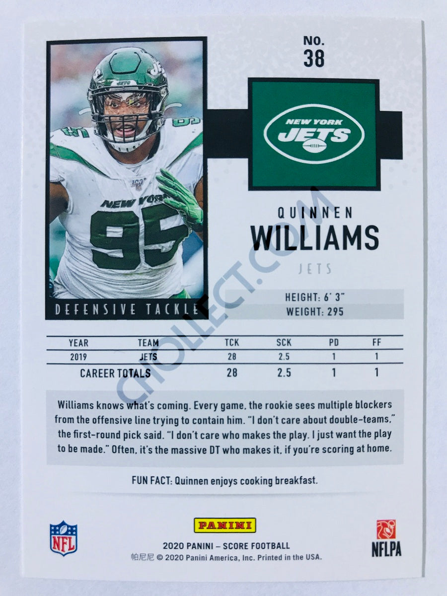 Quinnen Williams - New York Jets 2020 Panini Score #38