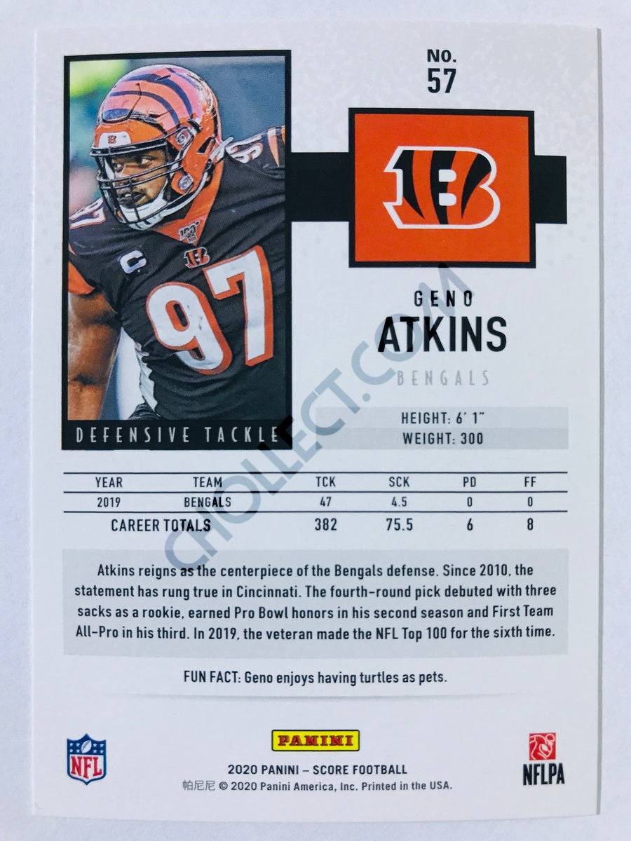 Geno Atkins - Cincinnati Bengals 2020 Panini Score #57