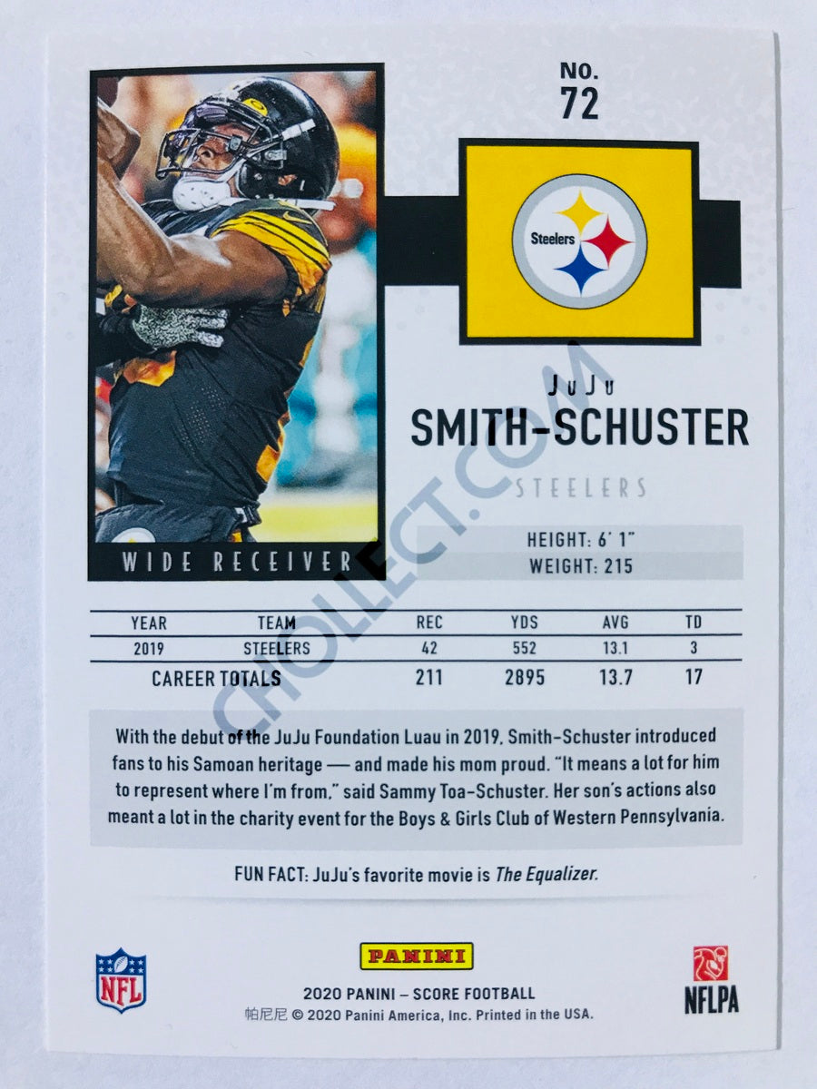 JuJu Smith-Schuster - Pittsburgh Steelers 2020 Panini Score #72