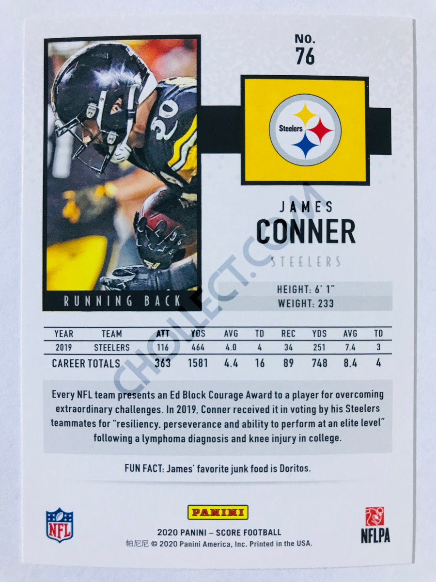 James Conner - Pittsburgh Steelers 2020 Panini Score #76