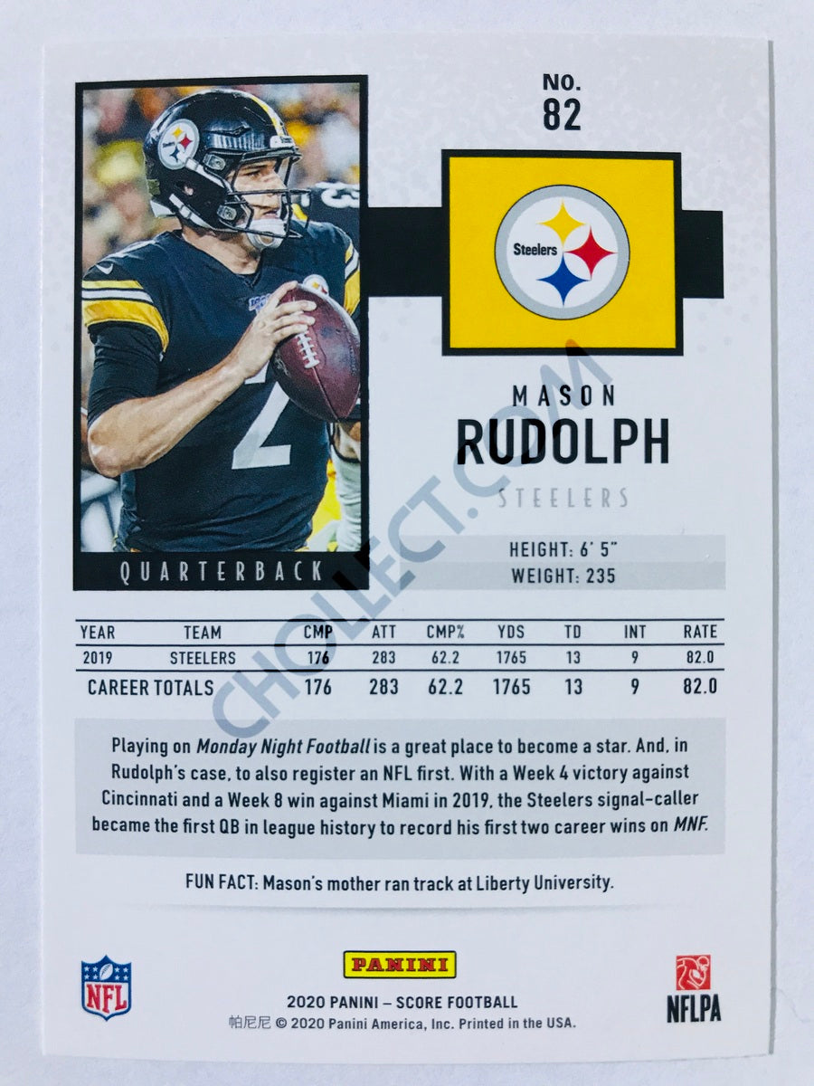 Mason Rudolph - Pittsburgh Steelers 2020 Panini Score #82