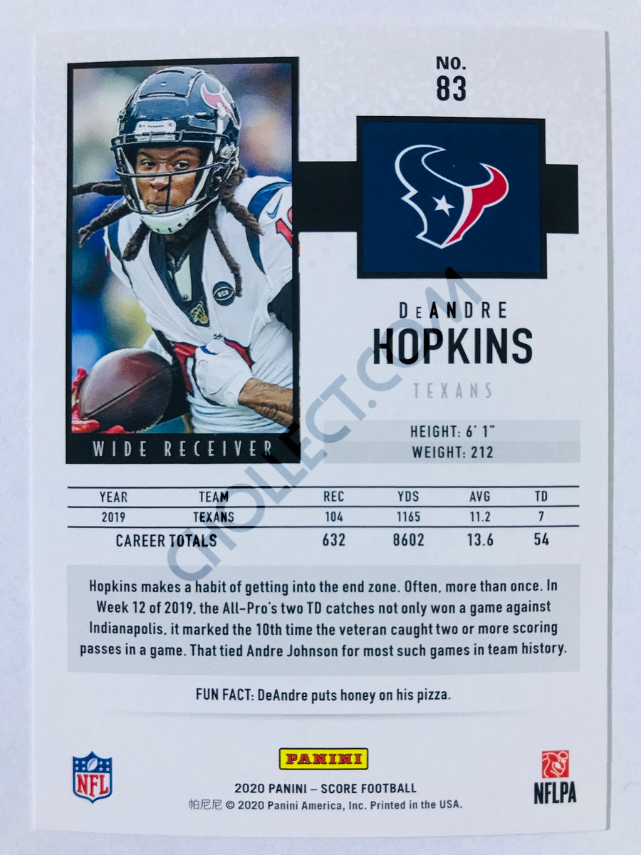 DeAndre Hopkins - Houston Texans 2020 Panini Score #83