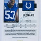 Darius Leonard - Indianapolis Colts 2020 Panini Score #101