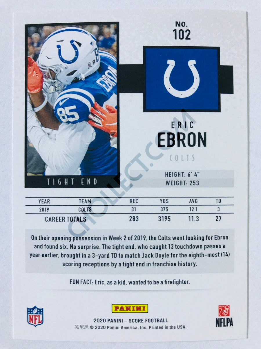 Eric Ebron - Indianapolis Colts 2020 Panini Score #102