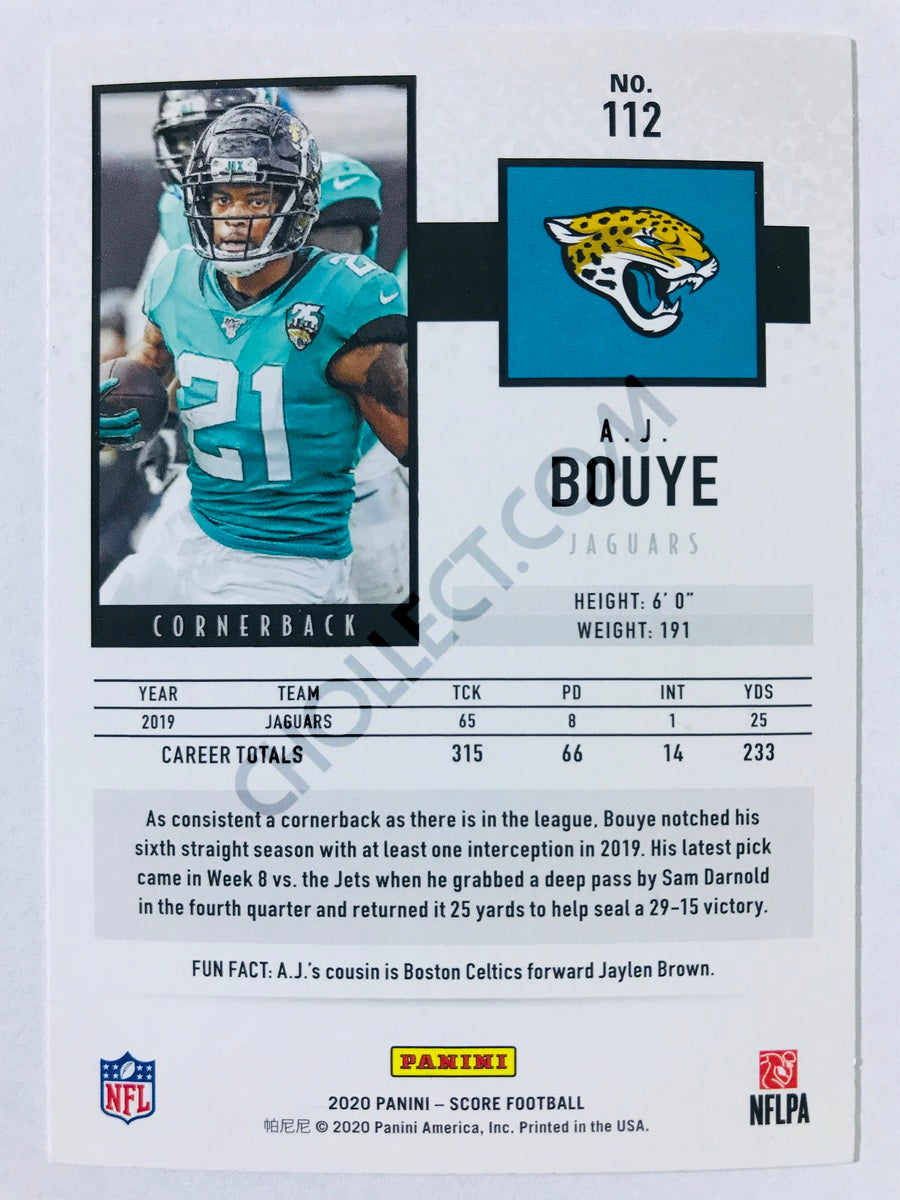 A.J. Bouye - Jacksonville Jaguars 2020 Panini Score #112