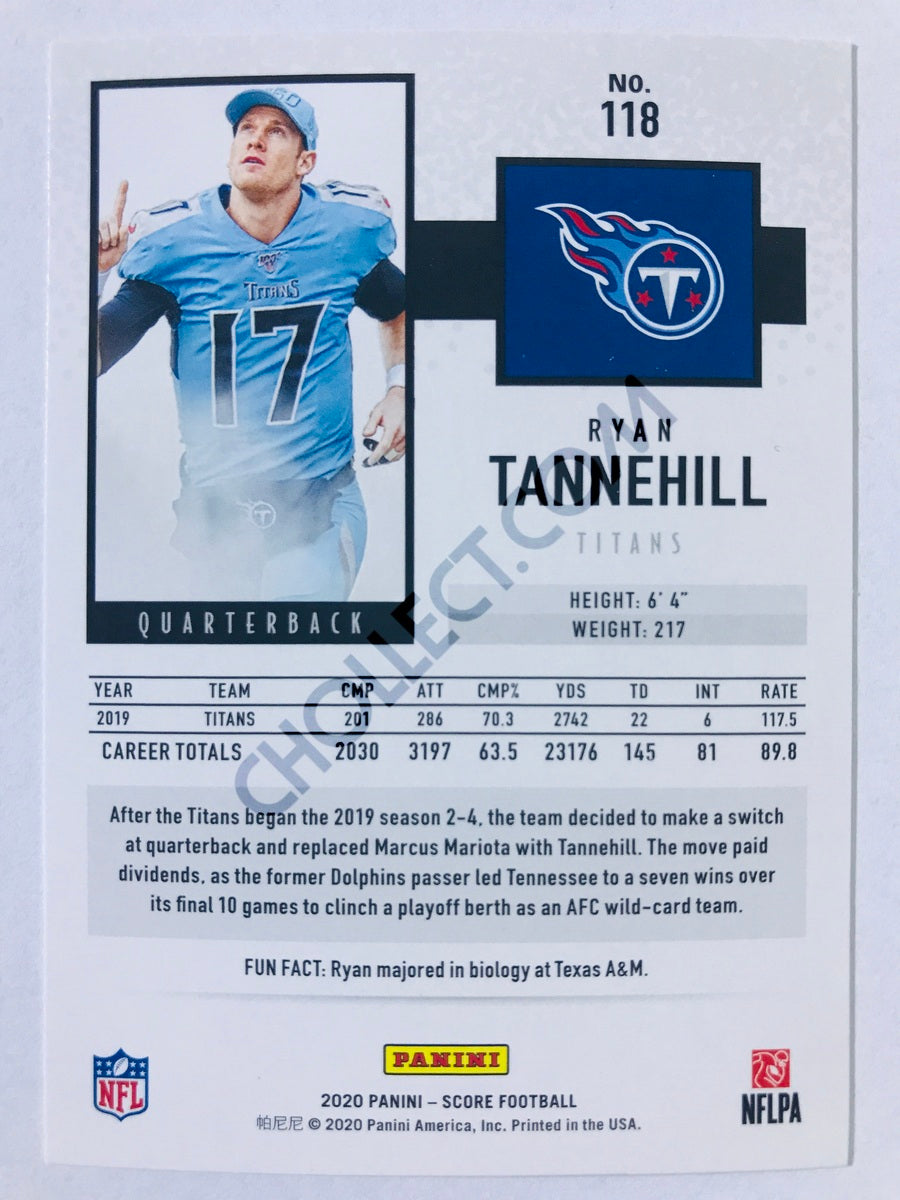 Ryan Tannehill - Tennessee Titans 2020 Panini Score #118