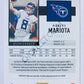 Marcus Mariota - Tennessee Titans 2020 Panini Score #122