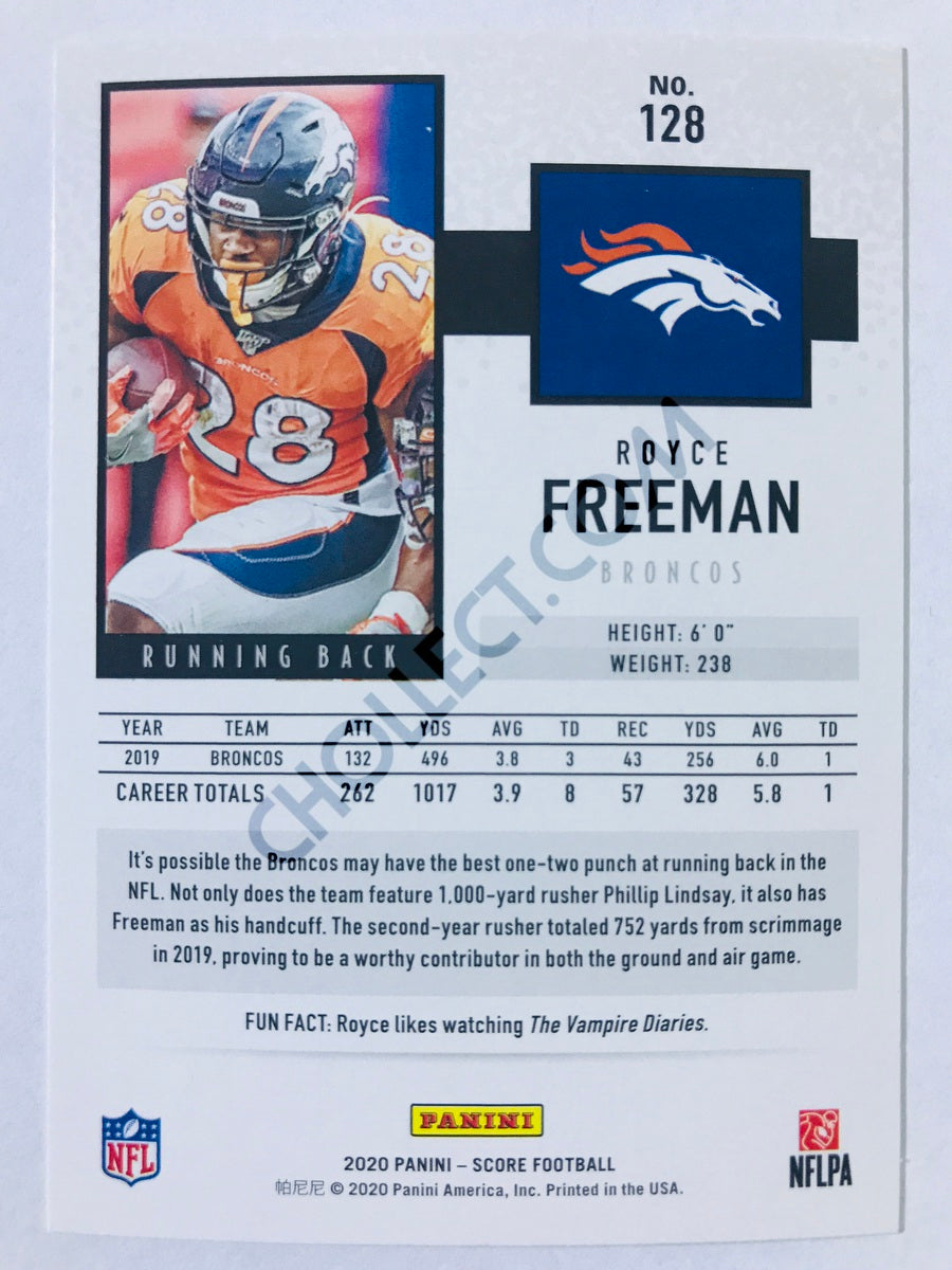 Royce Freeman - Denver Broncos 2020 Panini Score #128