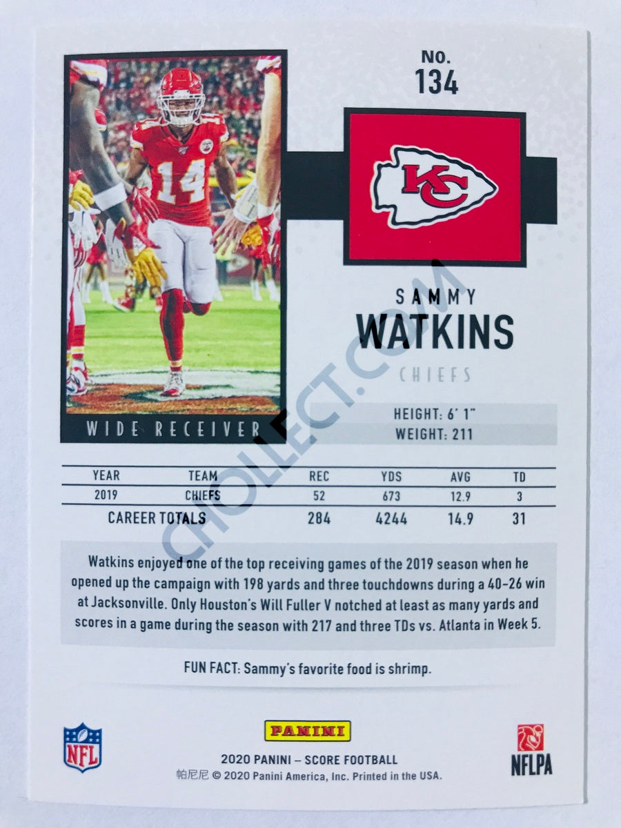 Sammy Watkins  - Kansas City Chiefs 2020 Panini Score #134