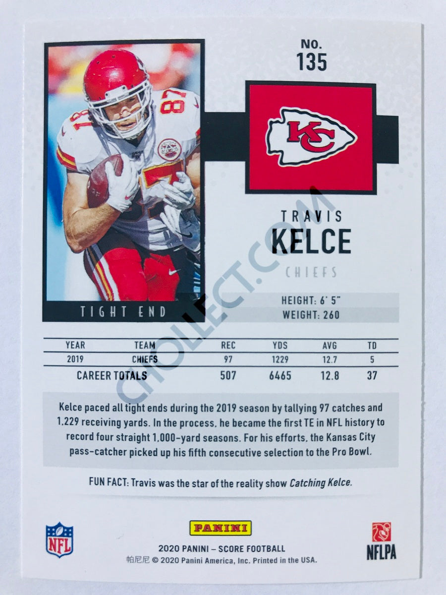 Travis Kelce - Kansas City Chiefs 2020 Panini Score #135